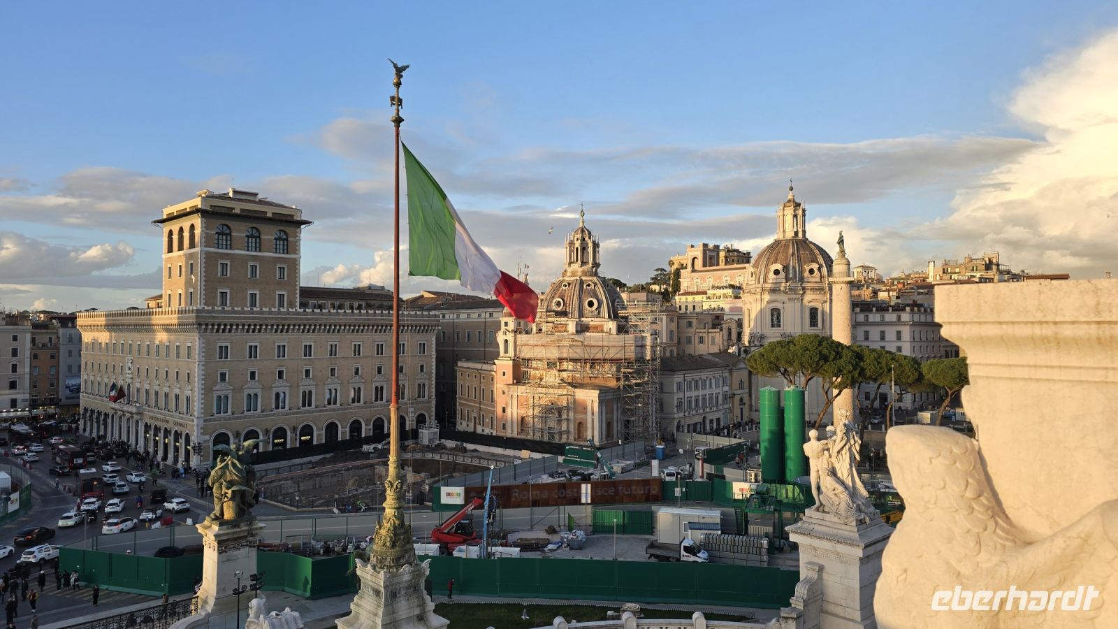 Blick auf die Piazza Venezia 