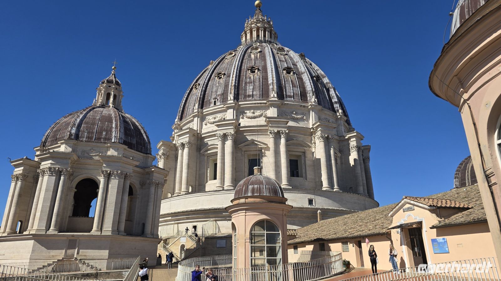 Auffahrt zur Kuppel des Petersdom