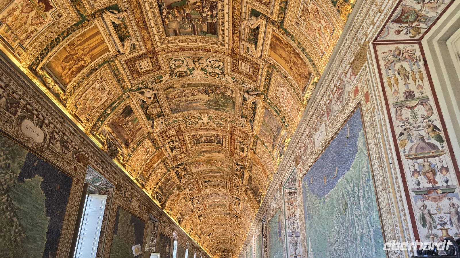 Saal mit Geografischen Karten in den vatikanischen Museen