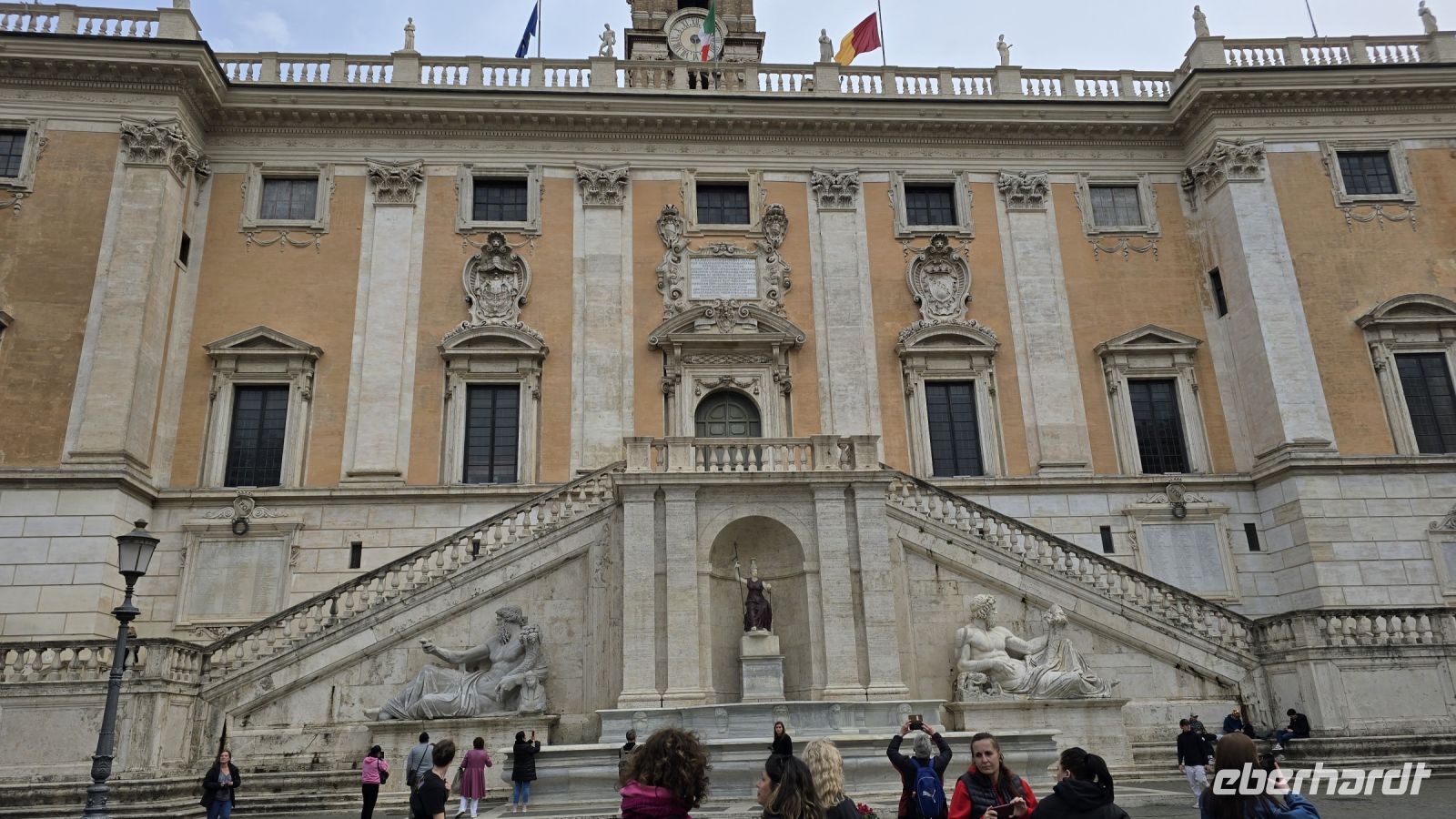 Auf dem Campodoglio, von Michelangelo entworfener Platz