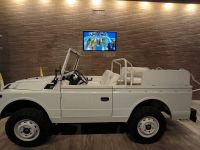 Rom. Vatikanische Museen. Das Papamobil, in dem 1981 der Anschlag auf Papst Johannes Paul II. verübt wurde