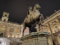 Rom. Campidoglio Reiterstandbild Marc Aurel