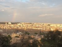 015 Rom, Blick vom Gianicolo mit Regenbogen, 19.3.24