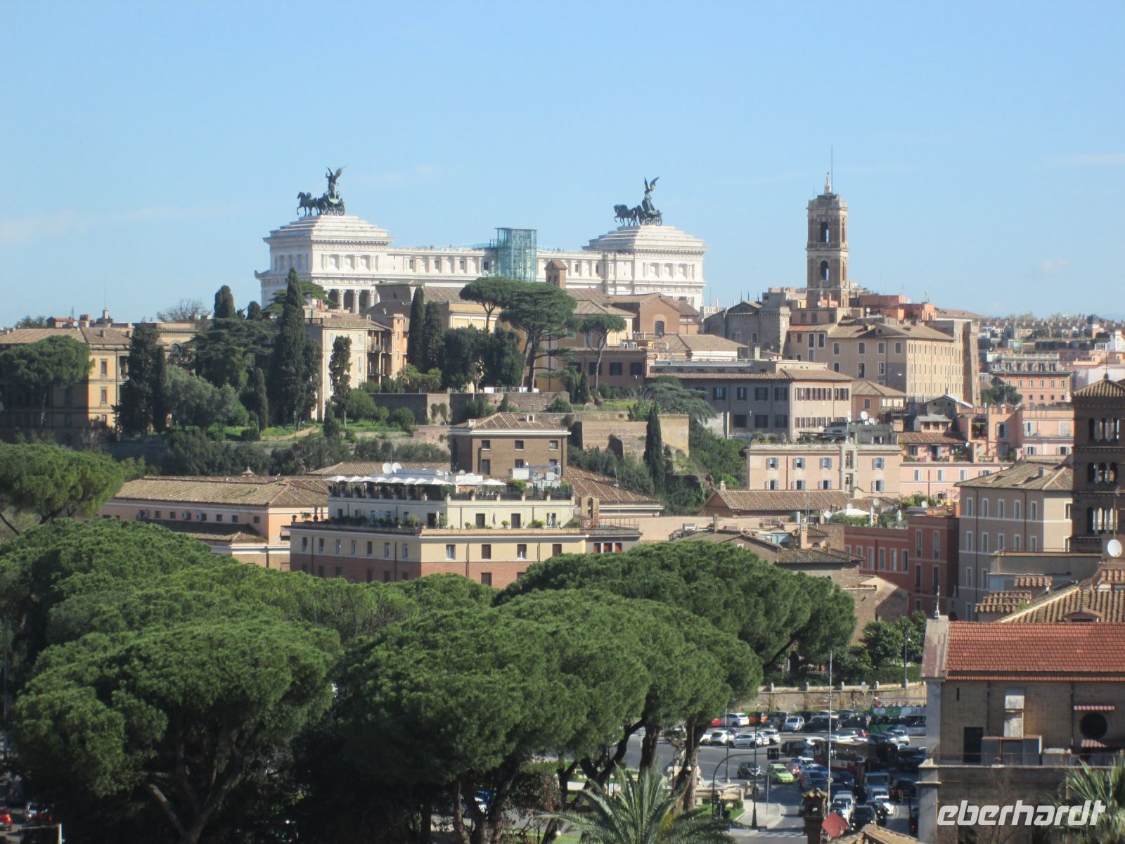 Blick vom Orangengarten: Vaterlandsaltar