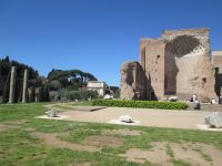 Forum Romanum: Venustempel und Kreuzweg Station am Karfreitag