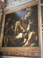 Michelangelo Merisi, genannt Caravaggio in der Kirche San Luigi dei Francesi: Märtyrium des Heiligen Matthäus