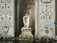 Brunnenbeispiel mit Schildkröten in den vatikanischen Gärten