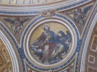 Mosaik in der Innenkuppel von St. Peter: Darstellung des Evangelisten Johannes