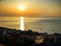 Sonnenaufgang über dem Meer, Letojanni