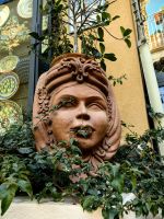 Diese Keramikköpfe sind auf Sizilien sehr populär, hier einer in Taormina
