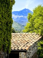 Vom Weingut aus blickt man auf den Herrn von Sizilien - den Ätna