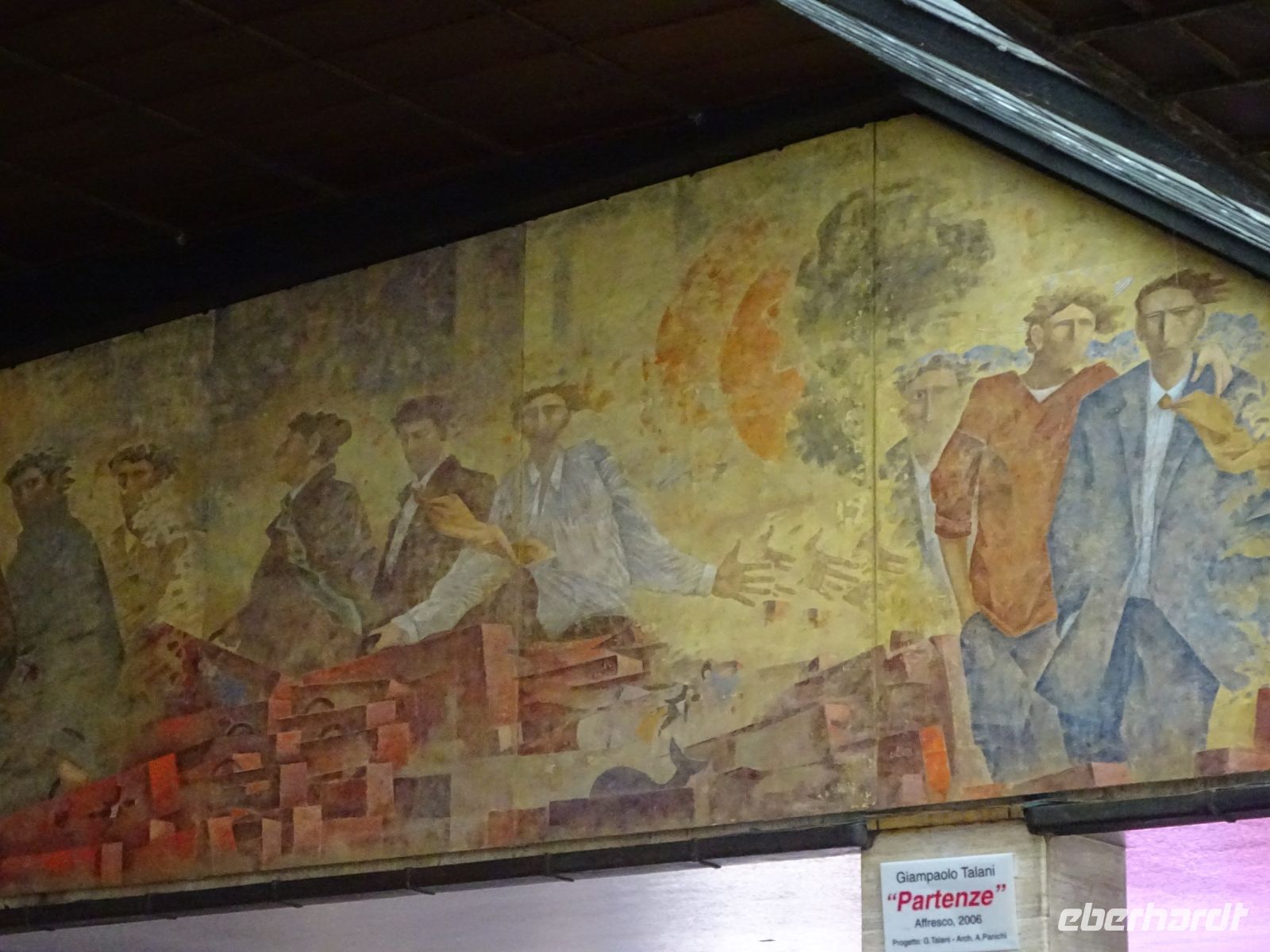 Florenz: Wandbild auf dem Bahnhof