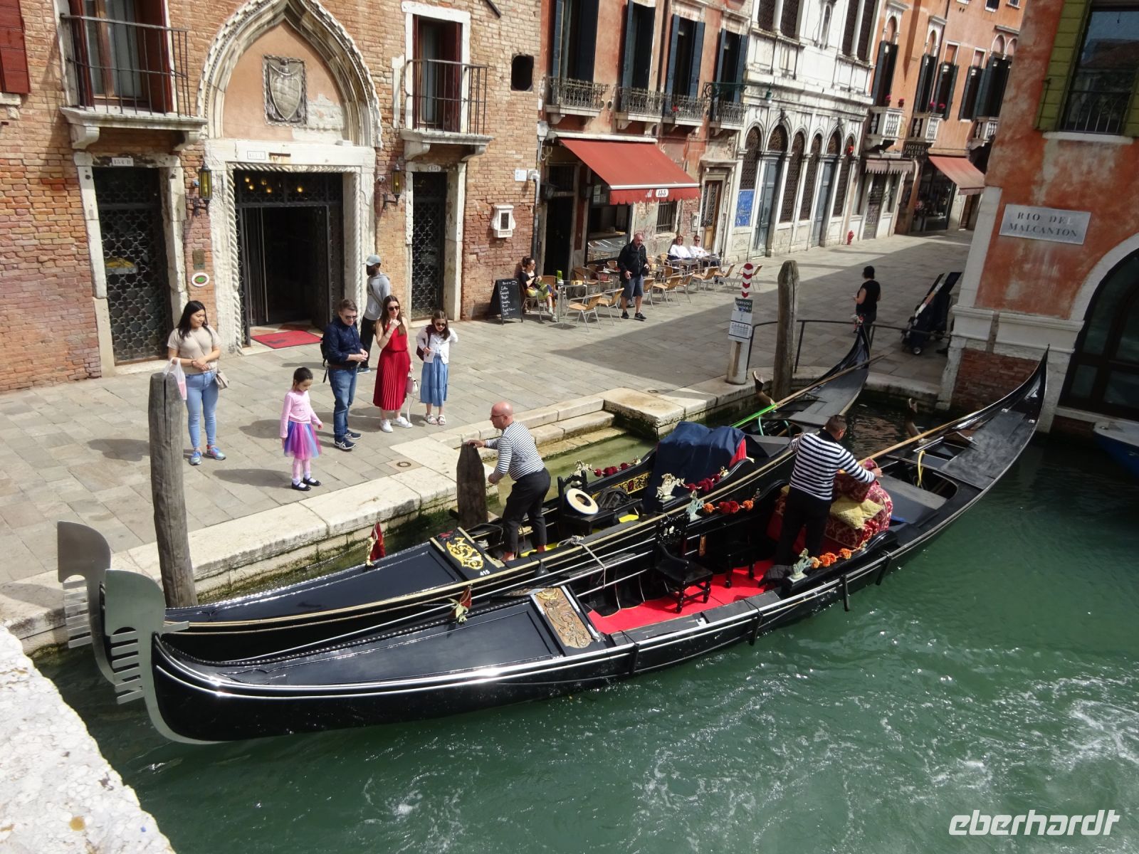 Venedig: vor unserem Hotel Al Sole
