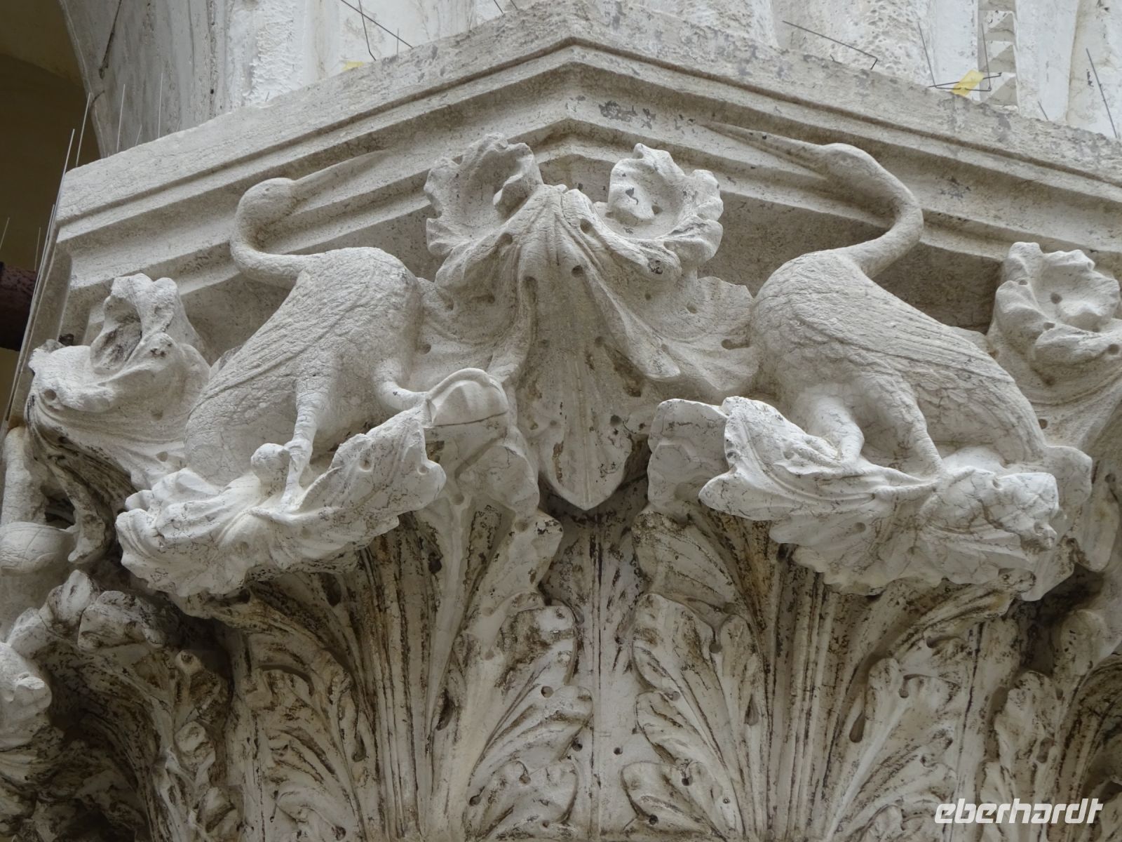 Venedig: Detail am Dogenpalast