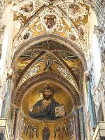 Byzantinisches Mosaik in der Kathedrale von Cefalu