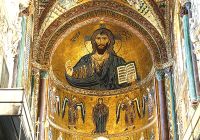 Byzantinisches Mosaik in der Kathedrale von Cefalu