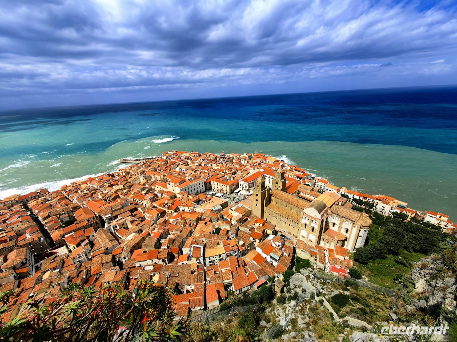 Blick auf die Altstadt von Cefalu