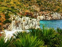 Das Wasser ist tief türkis im Naturreservat Zingaro