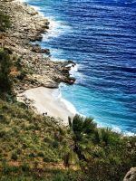 Türkisblaues Meer im Nordwesten von Sizilien