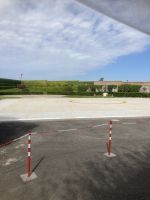 Hubschrauberlandeplatz für den Pabst