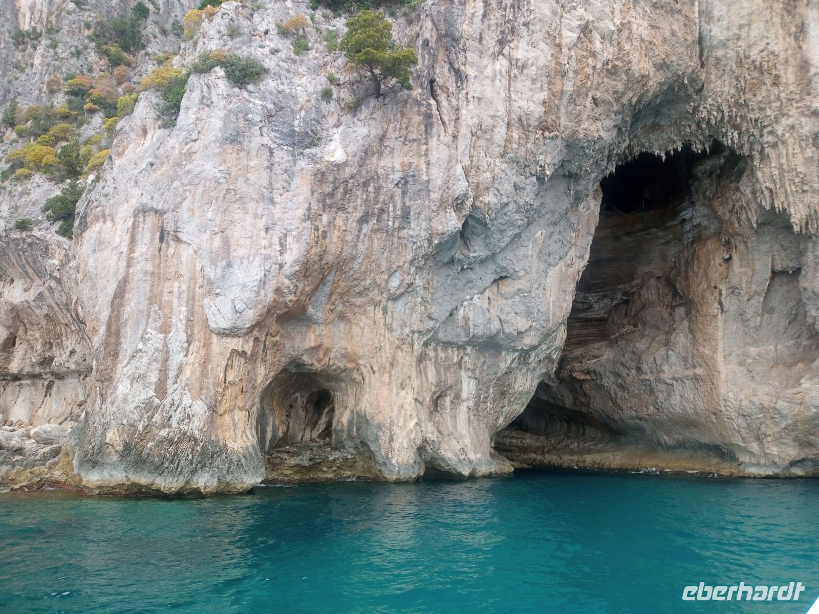 einer der Grotten, Bootsrundfahrt Capri