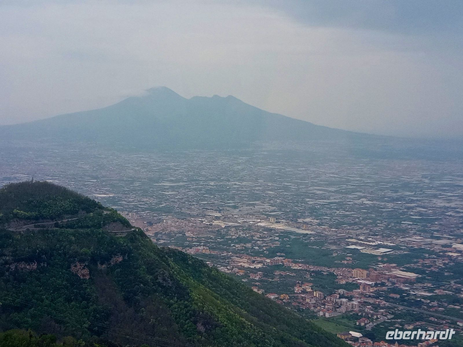 Rückfahrt, Fotostopp Vesuv