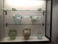 Glasvasen aus Pompeji, archeologisches Museum