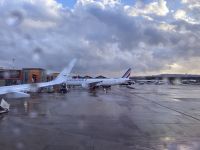 Warten auf das Abheben in Neapel