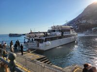 Schiff im Hafen von Amalfi/Amalfiküste/Italien