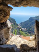Blick von Basilica di S. Eustachio, St. Wanderung von Ravello nach Pontone/Amalfiküste/Italien