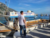 Privatboot am Hafen von Positano/Amalfiküste/Italien