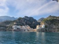 Blick auf Minori vom Meer/Amalfiküste/Italien