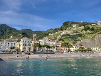 Blick auf Minori vom Meer/Amalfiküste/Italien