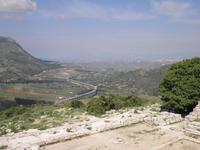 Blick vom Burgberg in Segestra