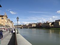 Blick auf den Arno und die Ponte della Trinità von Michelangelo