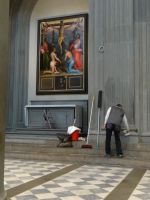 San Lorenzo, bei den vielen Besucher ist professionelle Pflege wichtig.