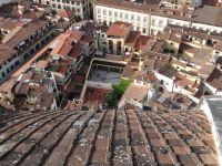 Dom Santa Maria del Fiore, steil geht es nach unten. 