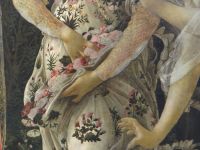 Uffizien, der Frühling von Botticelli, ein Schoß voller Blumen