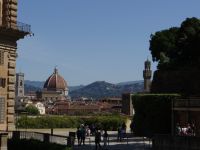 Boboli-Garten, im Hintergrund liegt Fiesole. Hier hatten die Medici ihre Sommervilla und die Stadt immer im Blick.