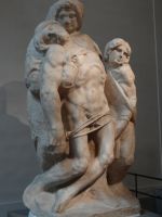 Galleria dell’Accademia, eine Pietà von Michelangelo, die unvollendet scheint.