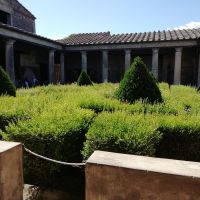 Der Innenhof einer Villa