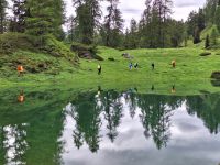 auch von hinten sieht die Wandergruppe gut aus