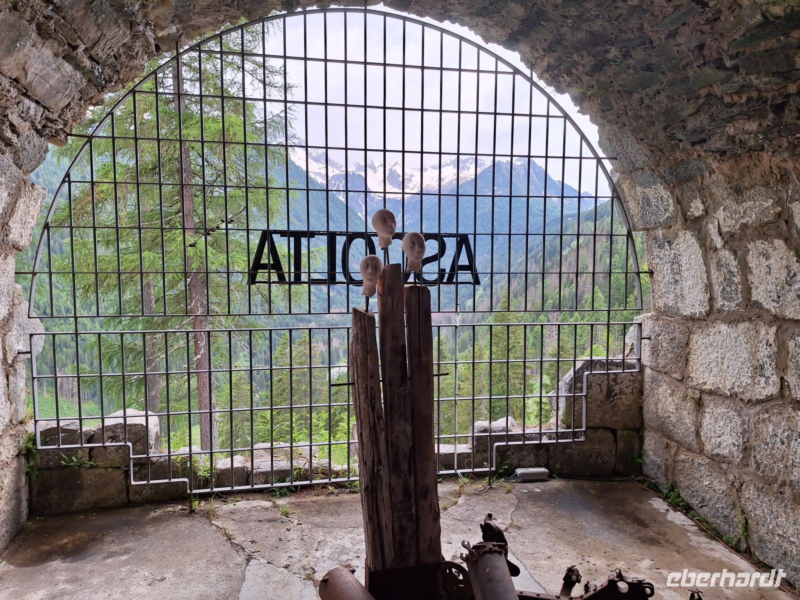 das forte strino, Befestigungsanlage und Kontrollposten im 1. Weltkrieg