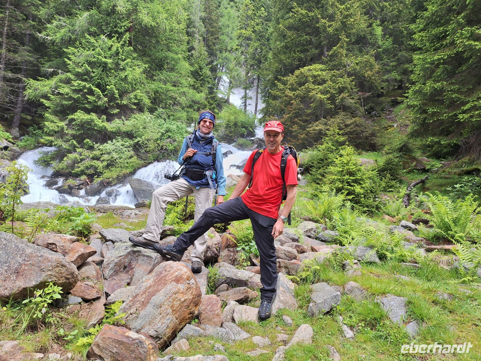 der Wanderführer Rino und die Reisebegleiterin Claudia :-)