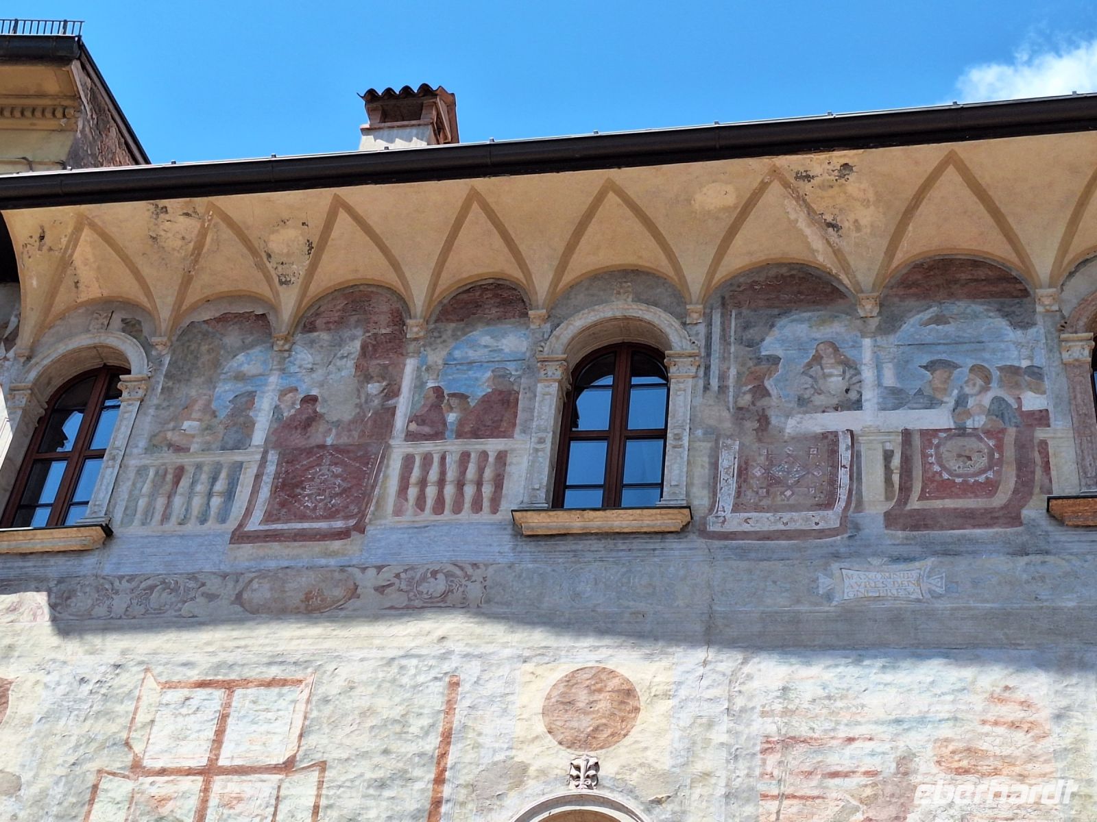 Freskenschmuck an Trentos Palästen