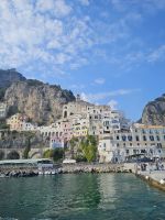 Ausblick von der Fähre auf Amalfi