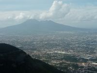 Blick auf Pompeii und Vesuv 