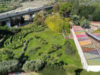 MUSABA mit Labyrinth in grün (linker Fuß)