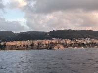 Zurück von den Inseln am Abend: Tropea