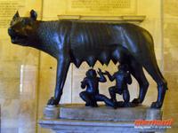 Säugende Wölfin mit Romolus u. Remus